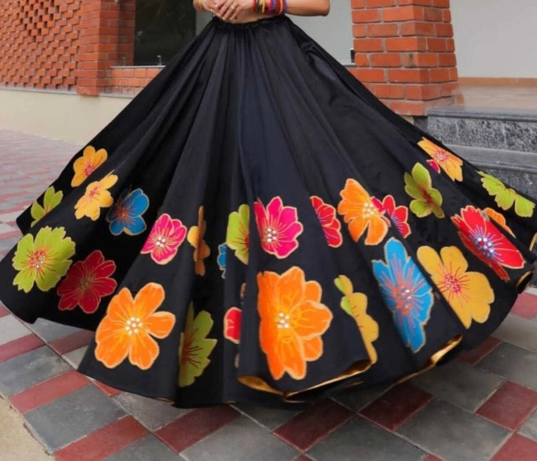 Mirror work lehenga choli