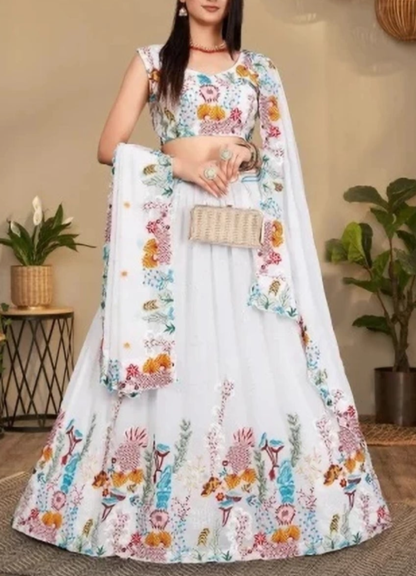 Fully stitched lehenga choli