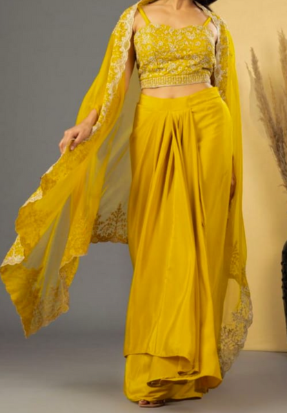 Indo Western Dresses for Haldi