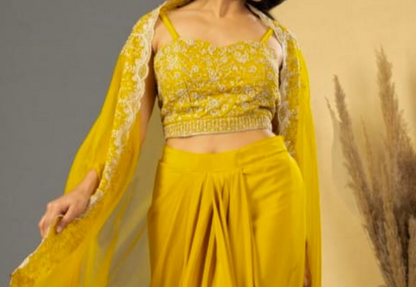 Indo Western Dresses for Haldi