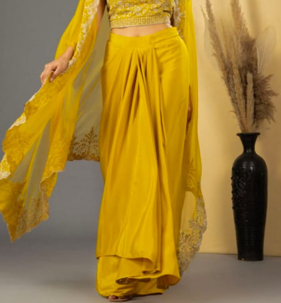 Indo Western Dresses for Haldi